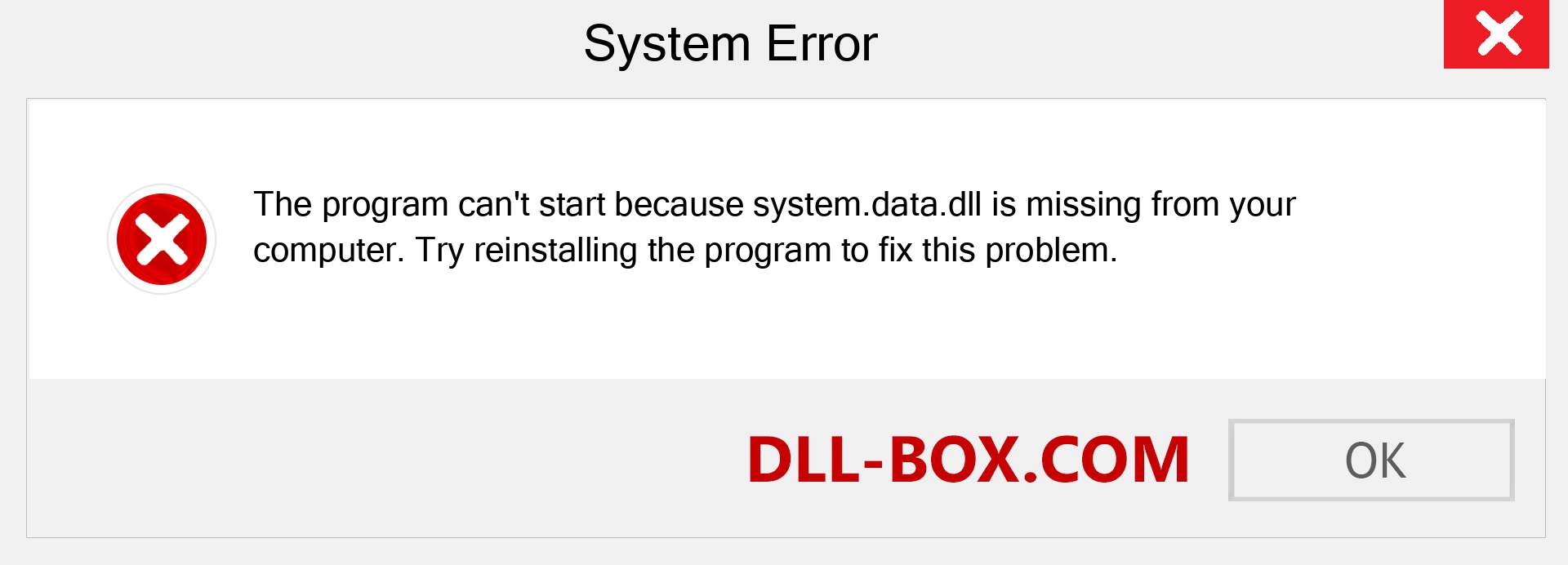  system.data.dll file is missing?. Download for Windows 7, 8, 10 - Fix  system.data dll Missing Error on Windows, photos, images