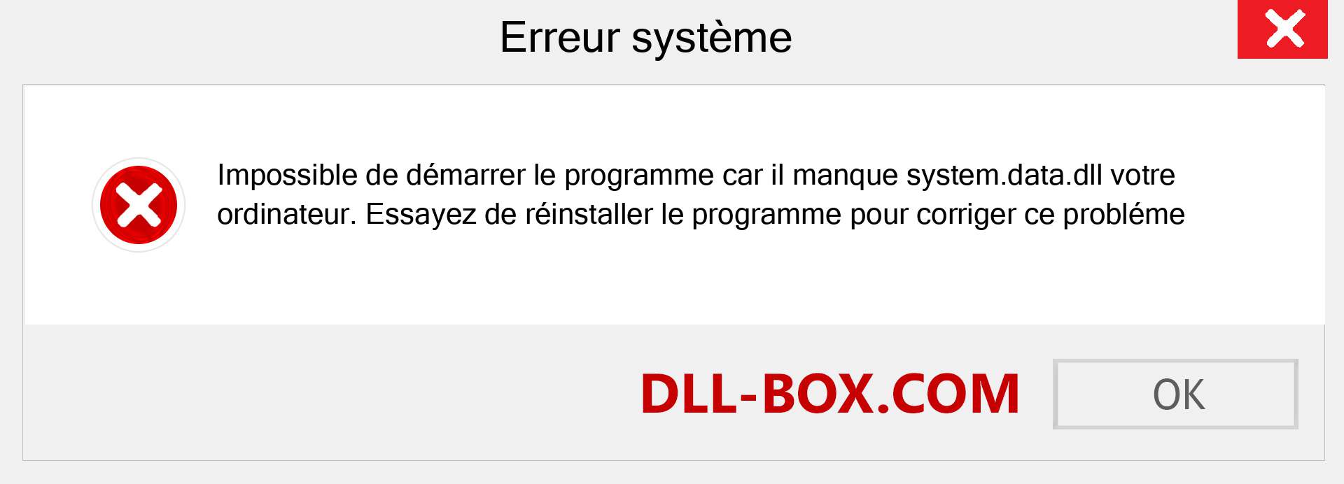 Le fichier system.data.dll est manquant ?. Télécharger pour Windows 7, 8, 10 - Correction de l'erreur manquante system.data dll sur Windows, photos, images